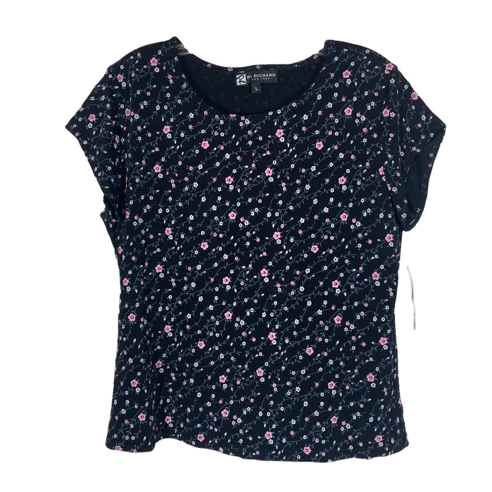 Vintage RL Richard ditsy floral Y2K top. Size Large